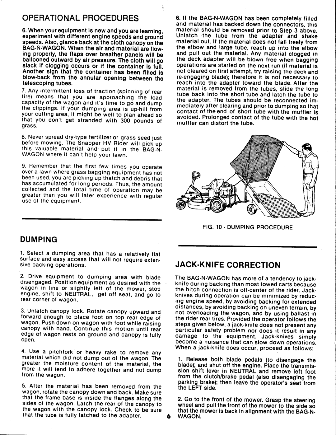 Snapper 6-0947 manual 