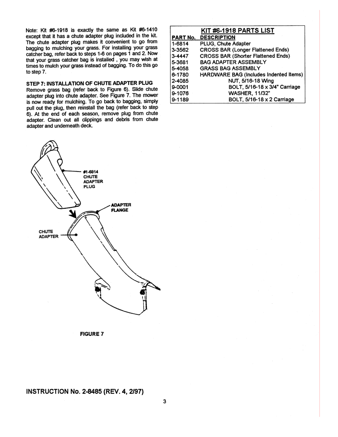 Snapper 6-1918, 6-1410 manual 