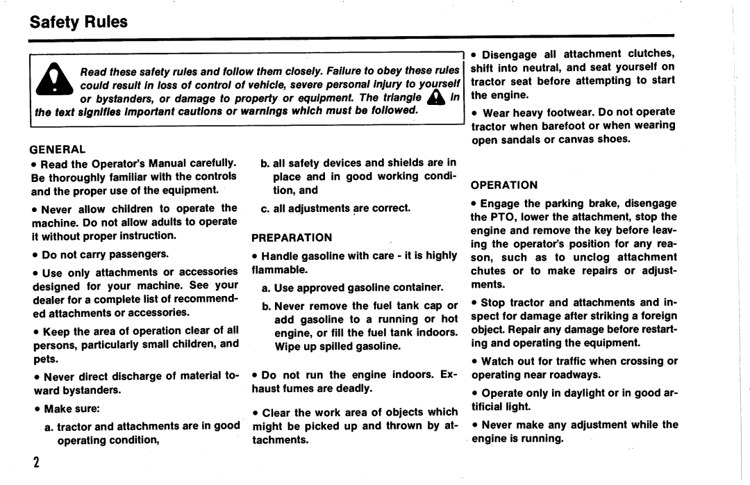 Snapper 608 - 611 manual 