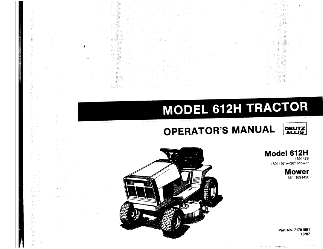Snapper 612H manual 