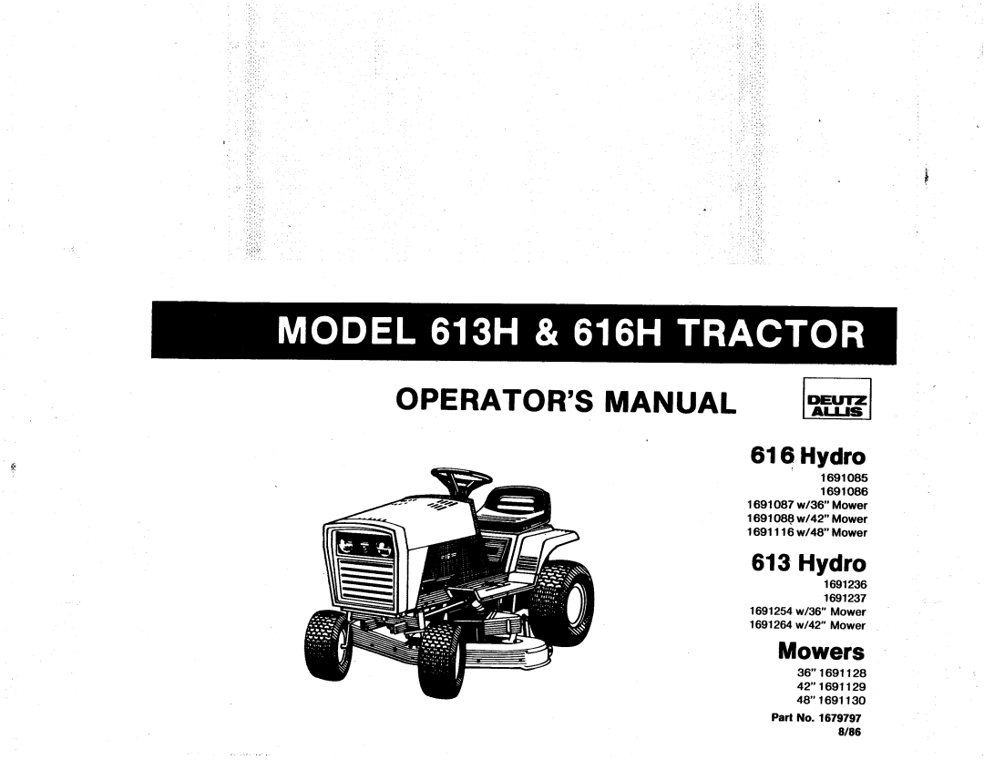 Snapper 613H manual 