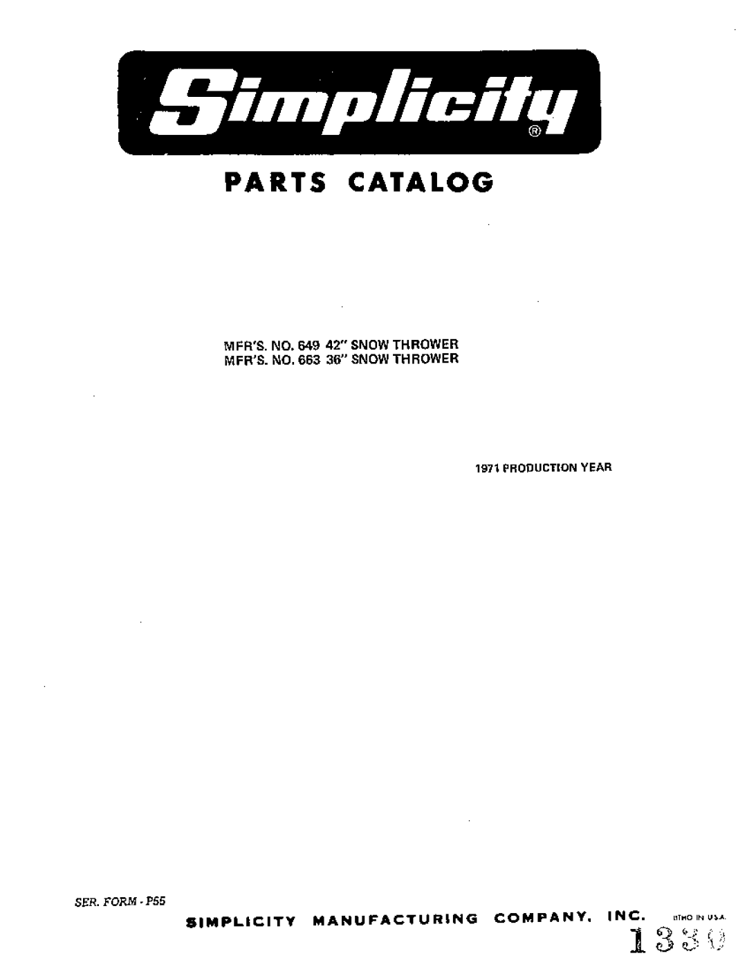 Snapper 649, 663 manual 