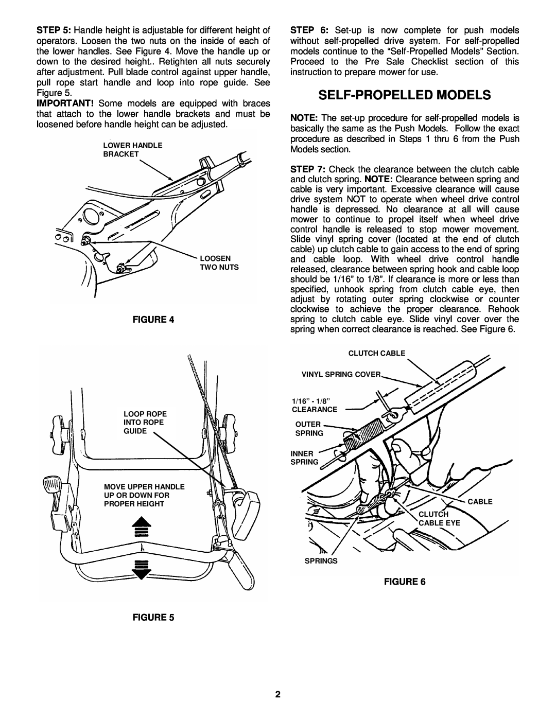 Snapper 7-4172 manual Self-Propelledmodels 