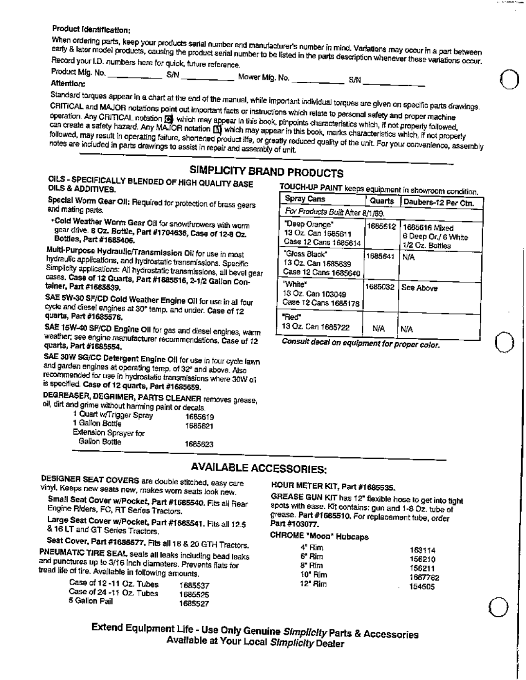 Snapper 7100 manual 