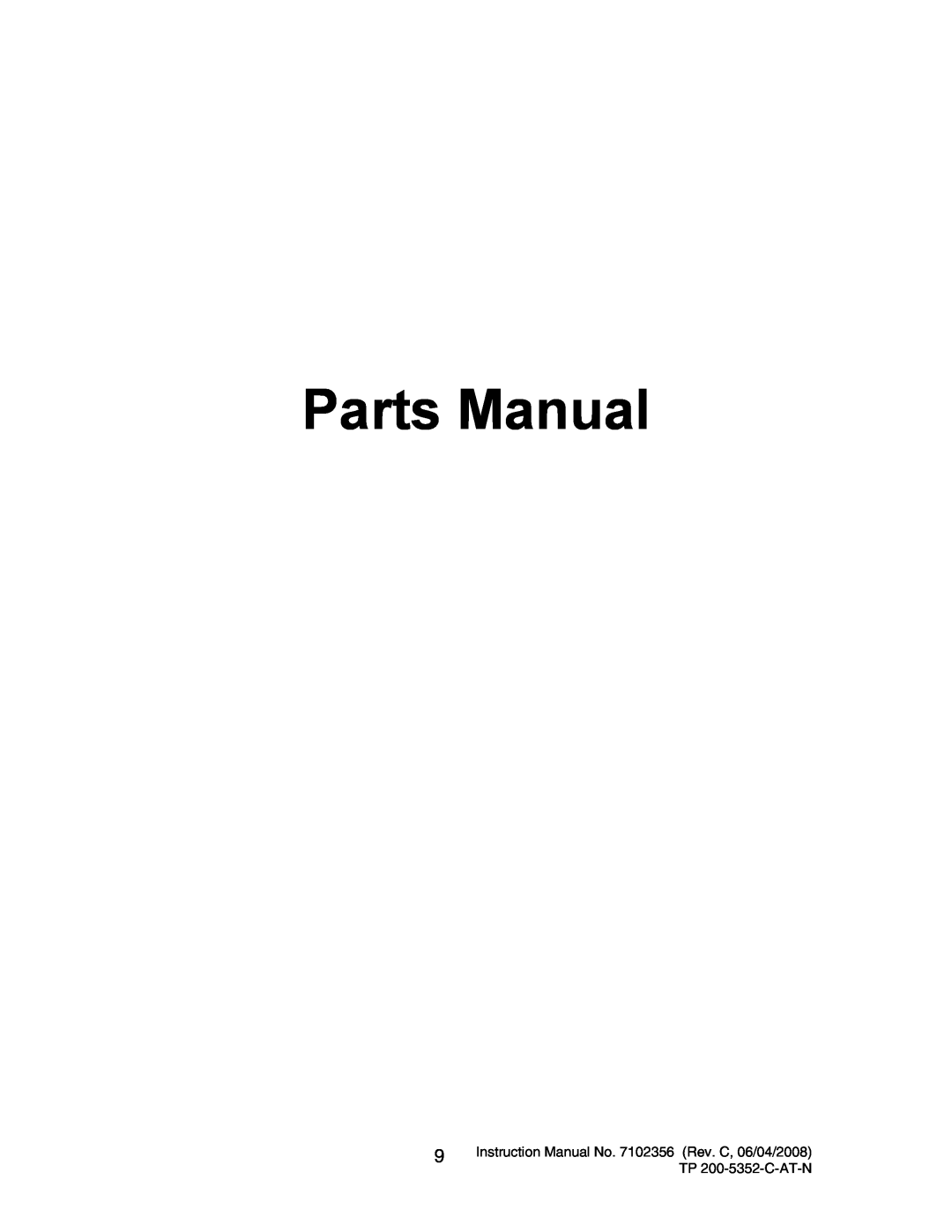 Snapper 7600069 - 7600070 instruction manual Parts Manual 