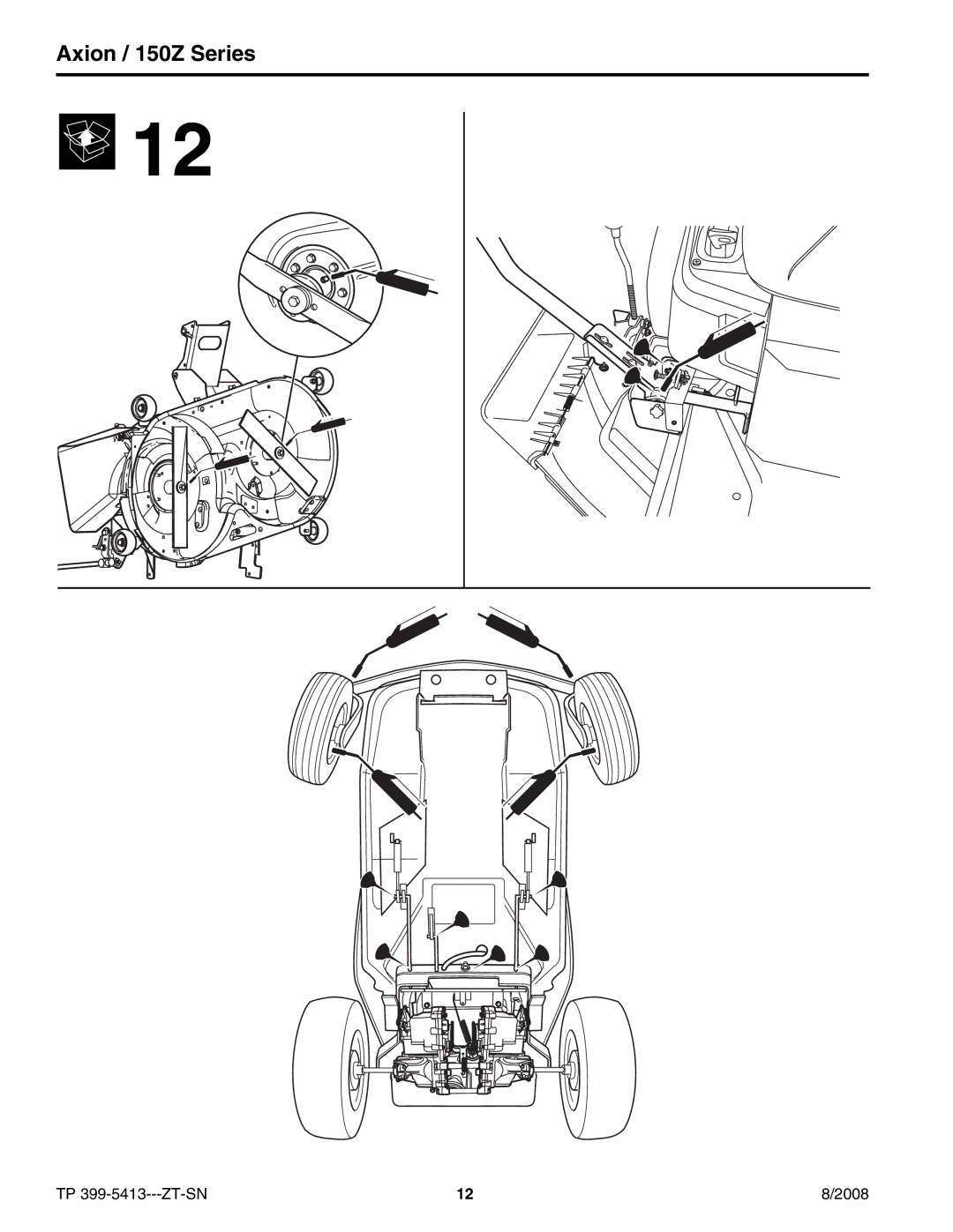 Snapper 7800376 manual Axion / 150Z Series 