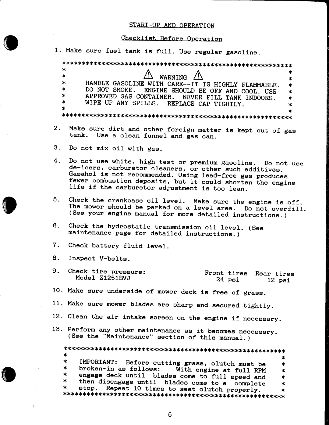 Snapper 79480 manual 