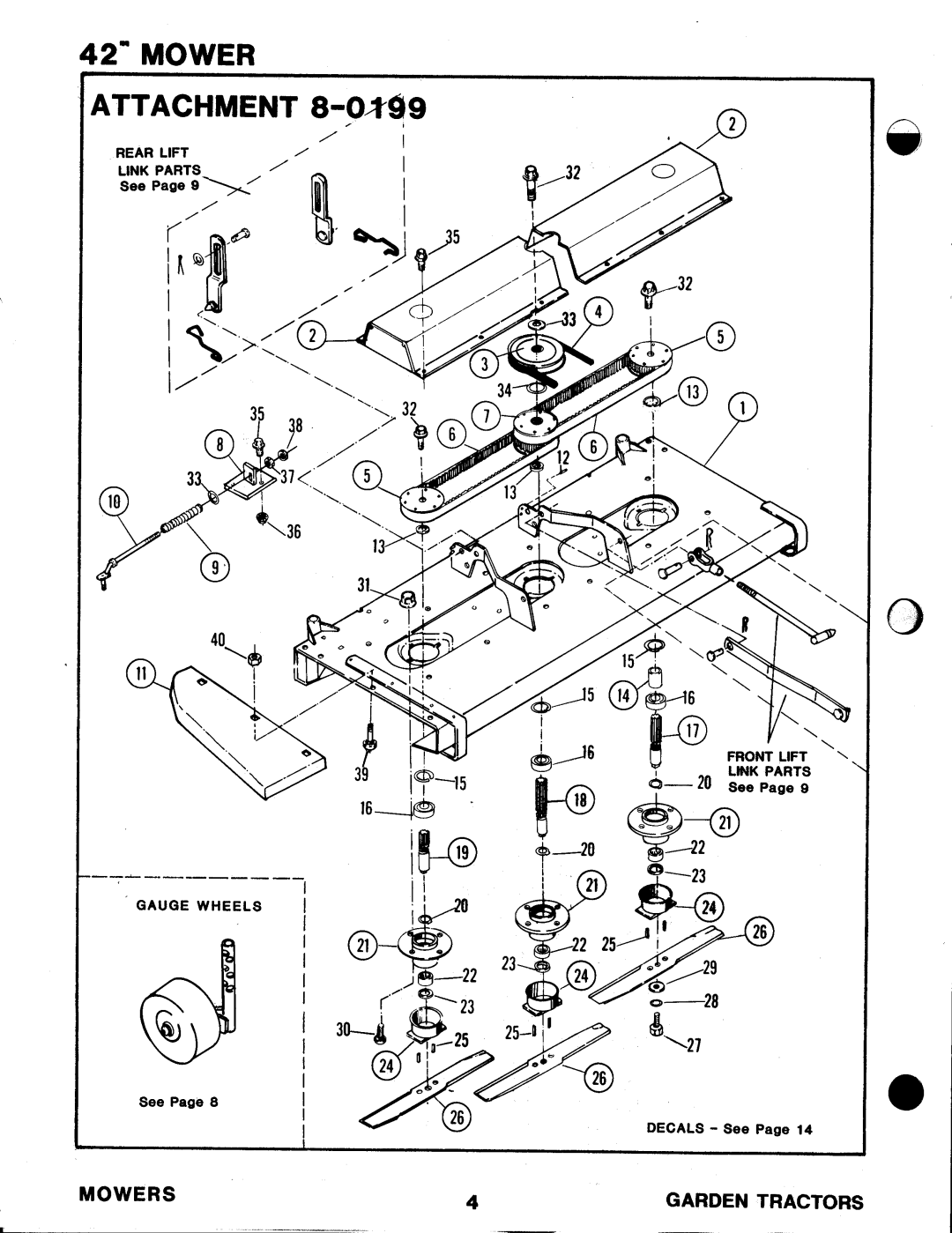 Snapper 8-0199, 8-0499, 8-0299, 06006 manual 