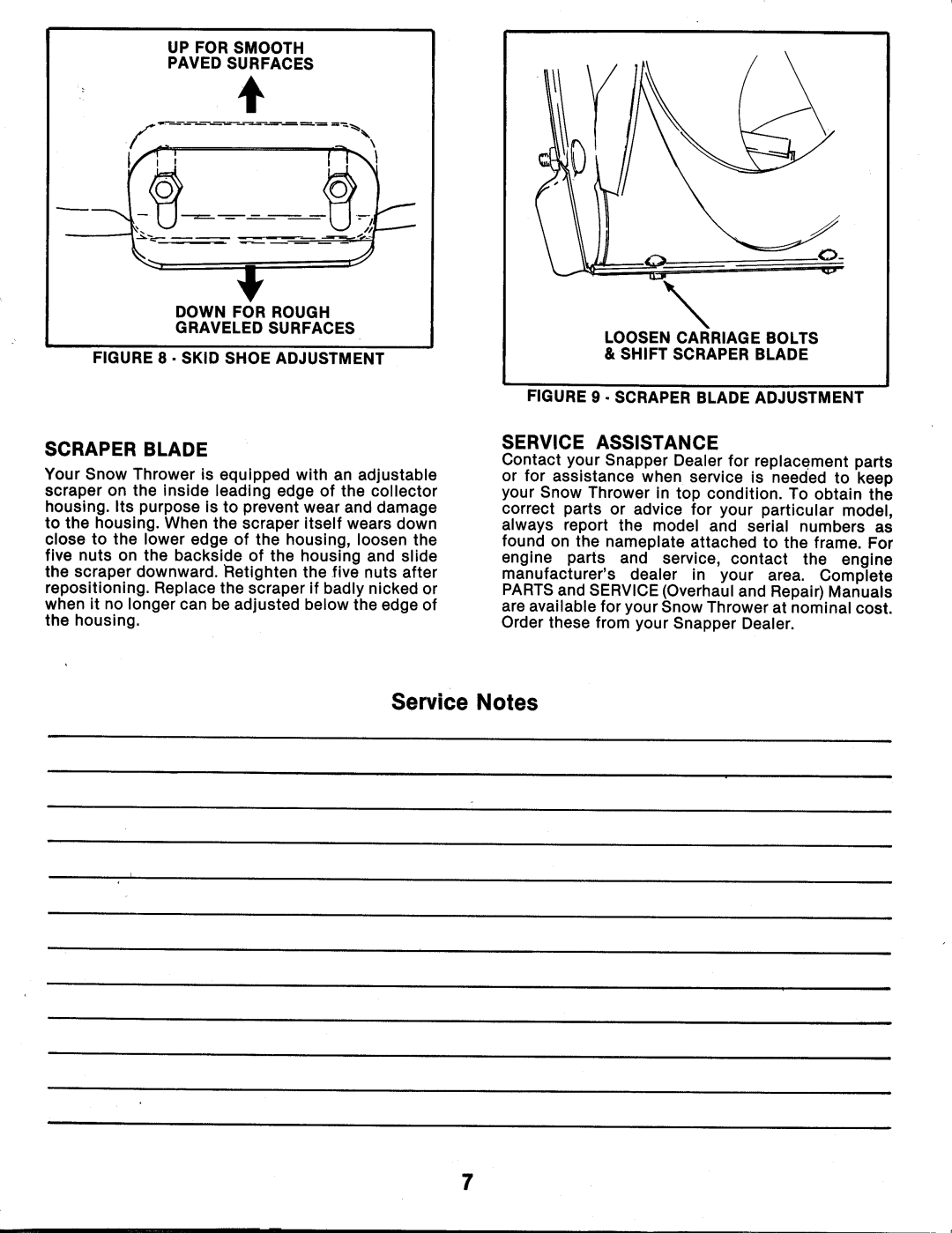 Snapper 10301, 8261, 5241, 8241 manual 