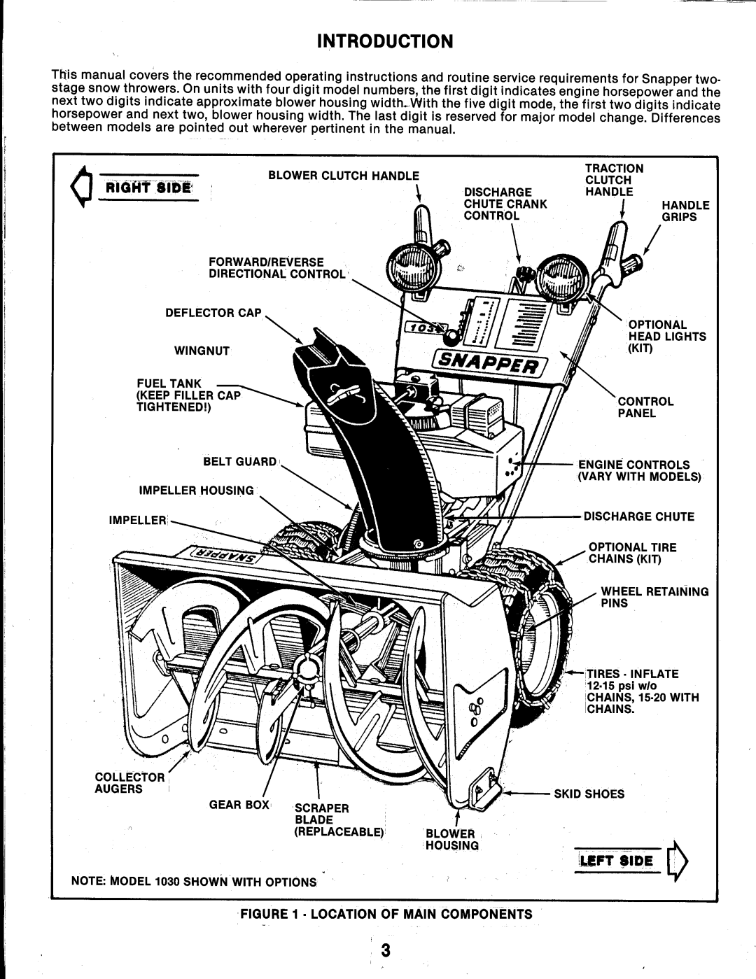 Snapper 8262, 8242, 10302 manual 