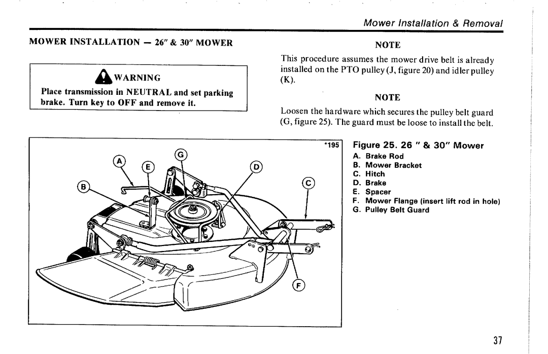 Snapper 1036, 830 manual 