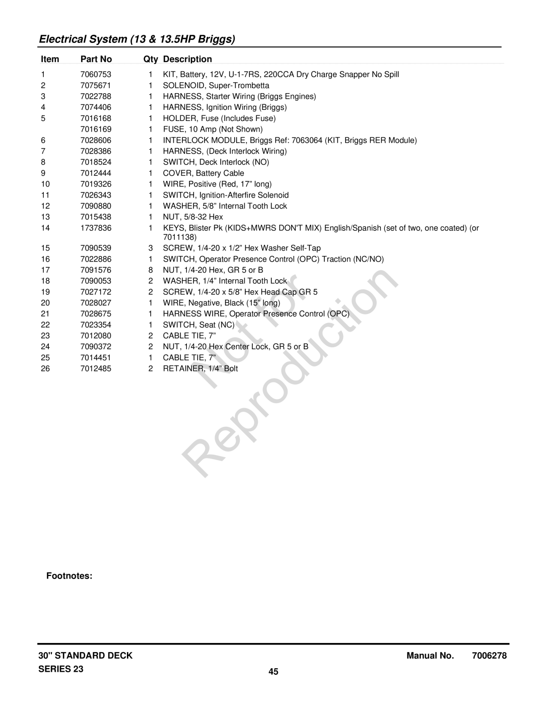 Snapper 84875, 84882, 84877, 7800650, 84873, 7800697, 7085623, 7085625, 7084941, 7800648 WASHER, 1/4 Internal Tooth Lock 