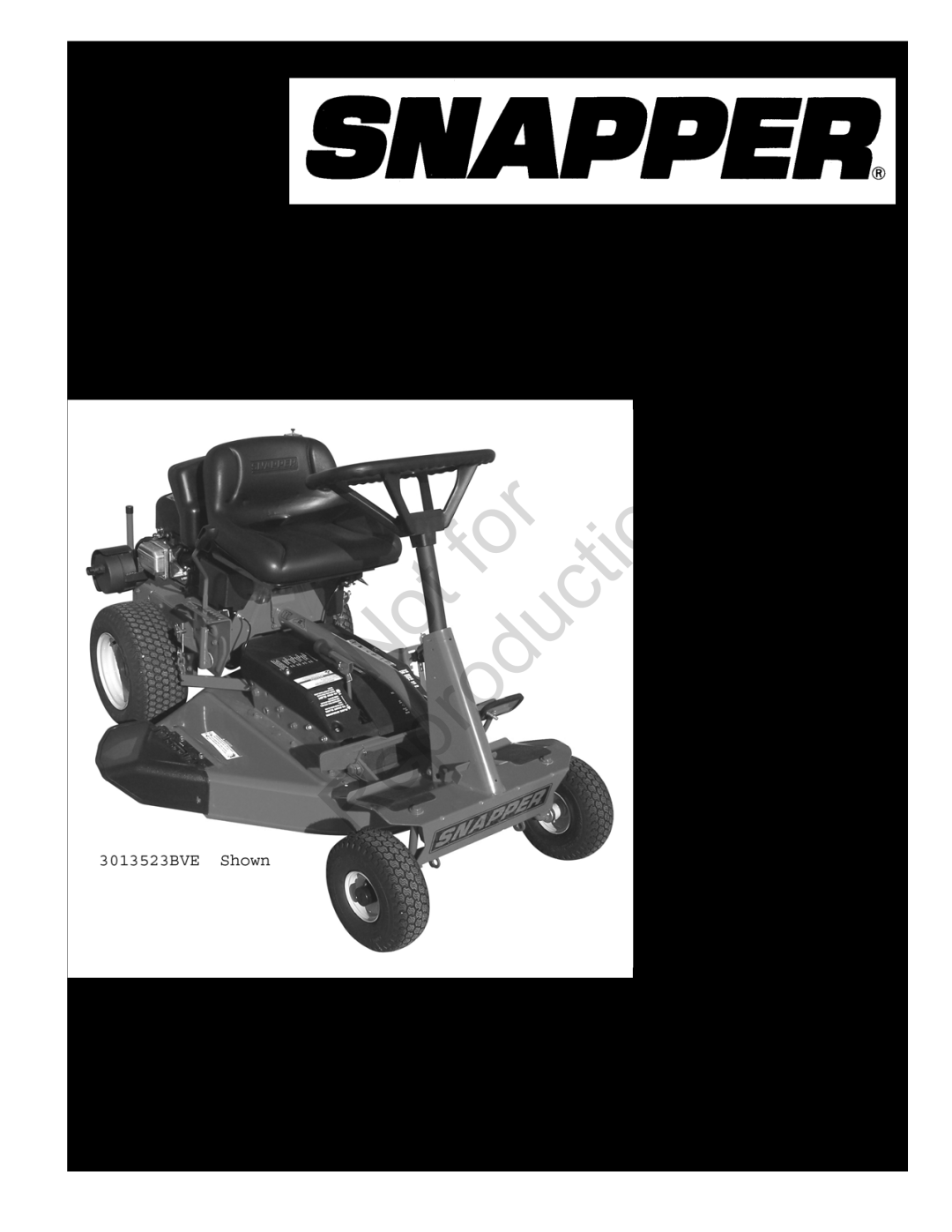 Snapper 85623, 84941 manual Standard Deck Rear Engine Rider Series, Parts Manual for, Model No, Description, Reproduction 