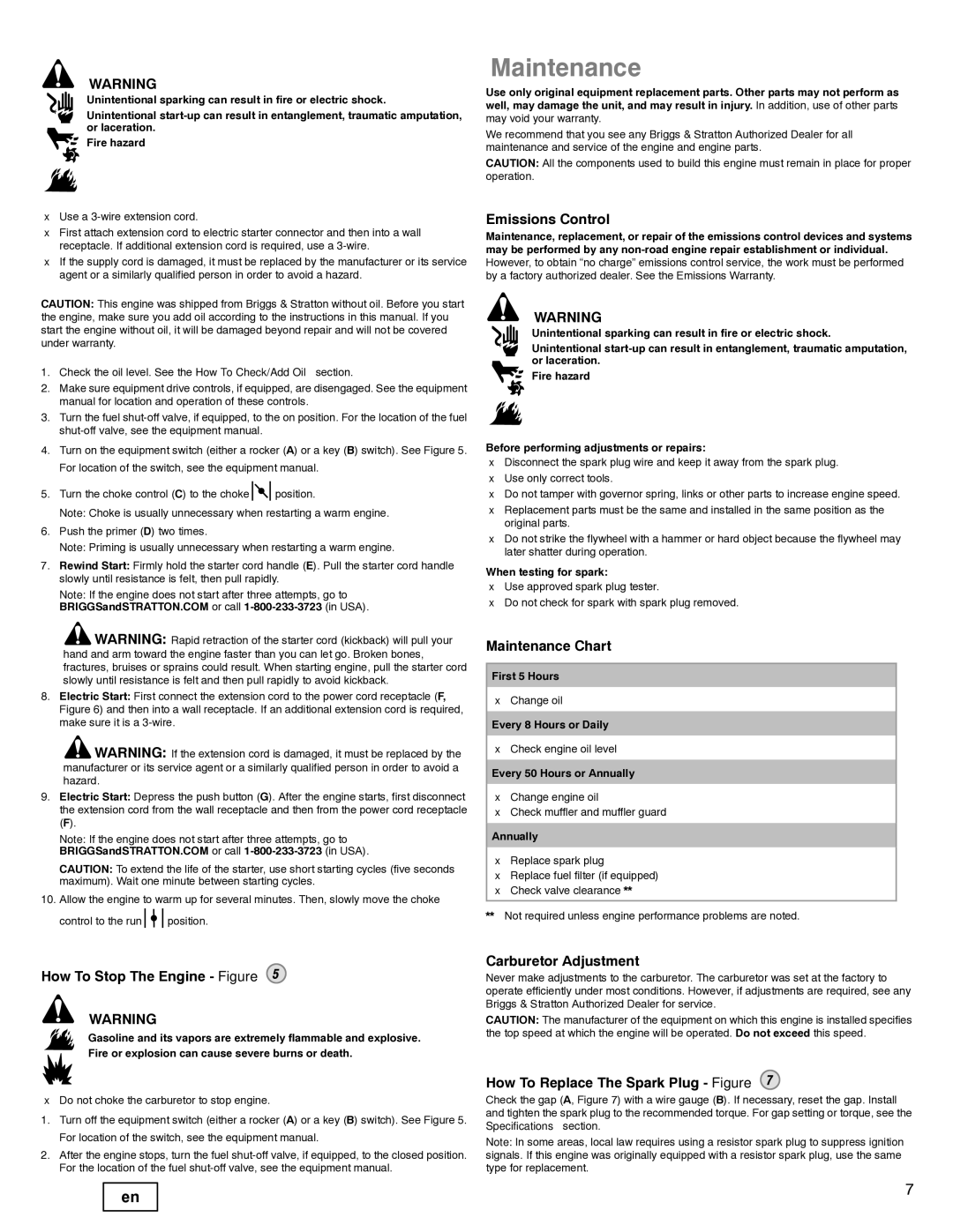 Snapper 90000 manual Maintenance 