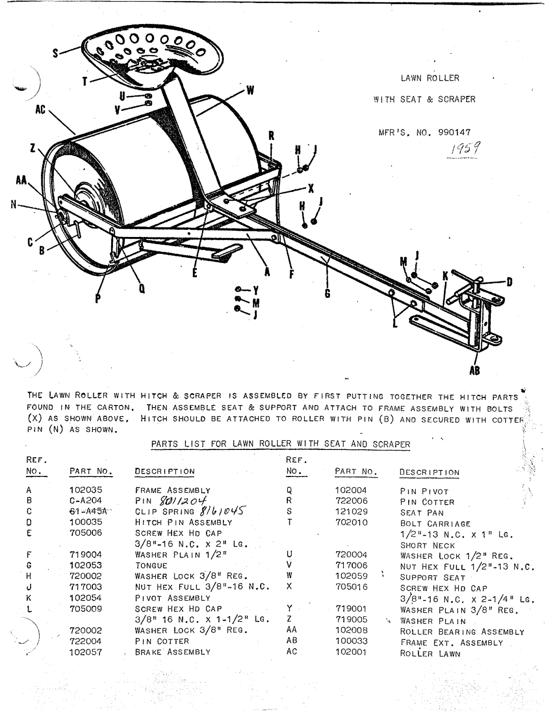 Snapper 990147 manual 