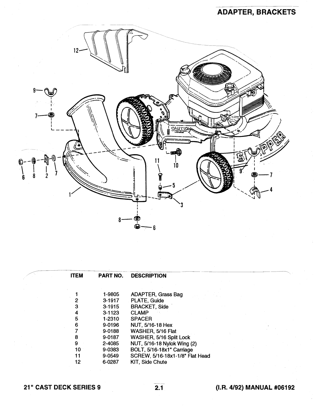 Snapper A21509B manual 