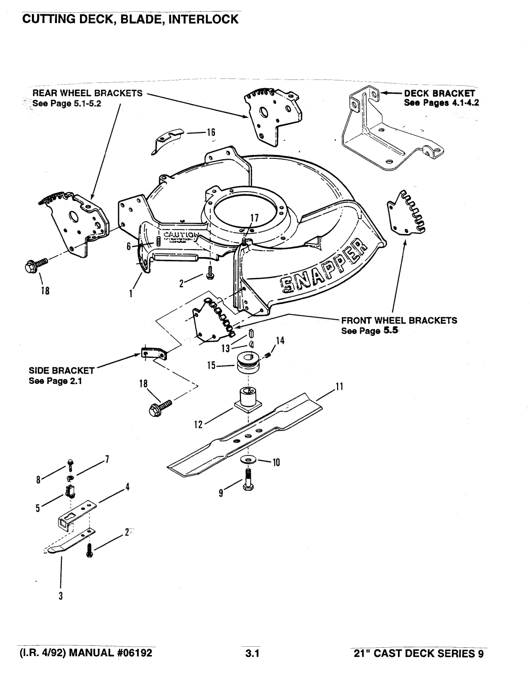 Snapper A21509B manual 