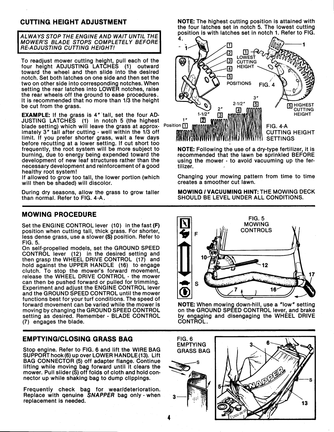Snapper AP21507B manual 