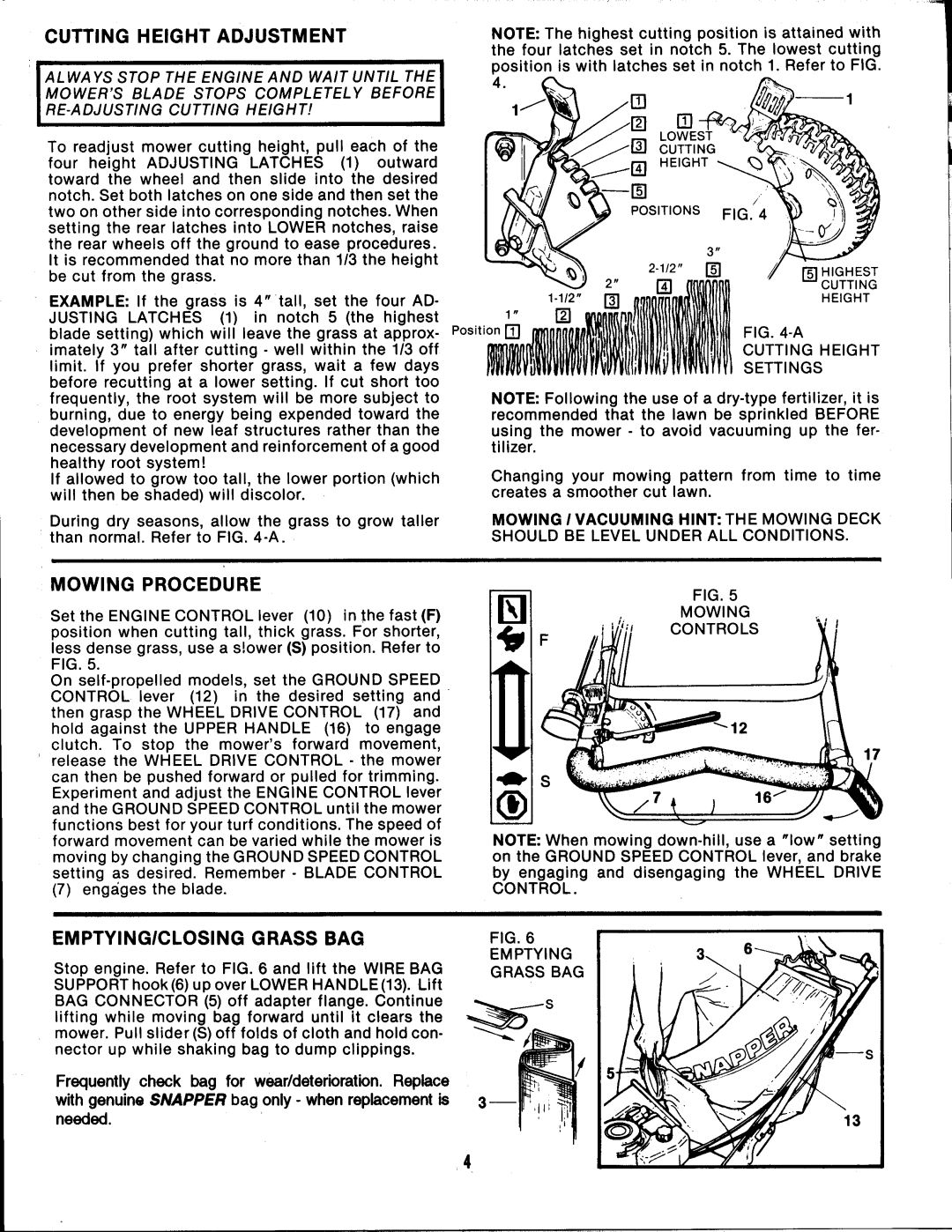 Snapper AP21509B manual 