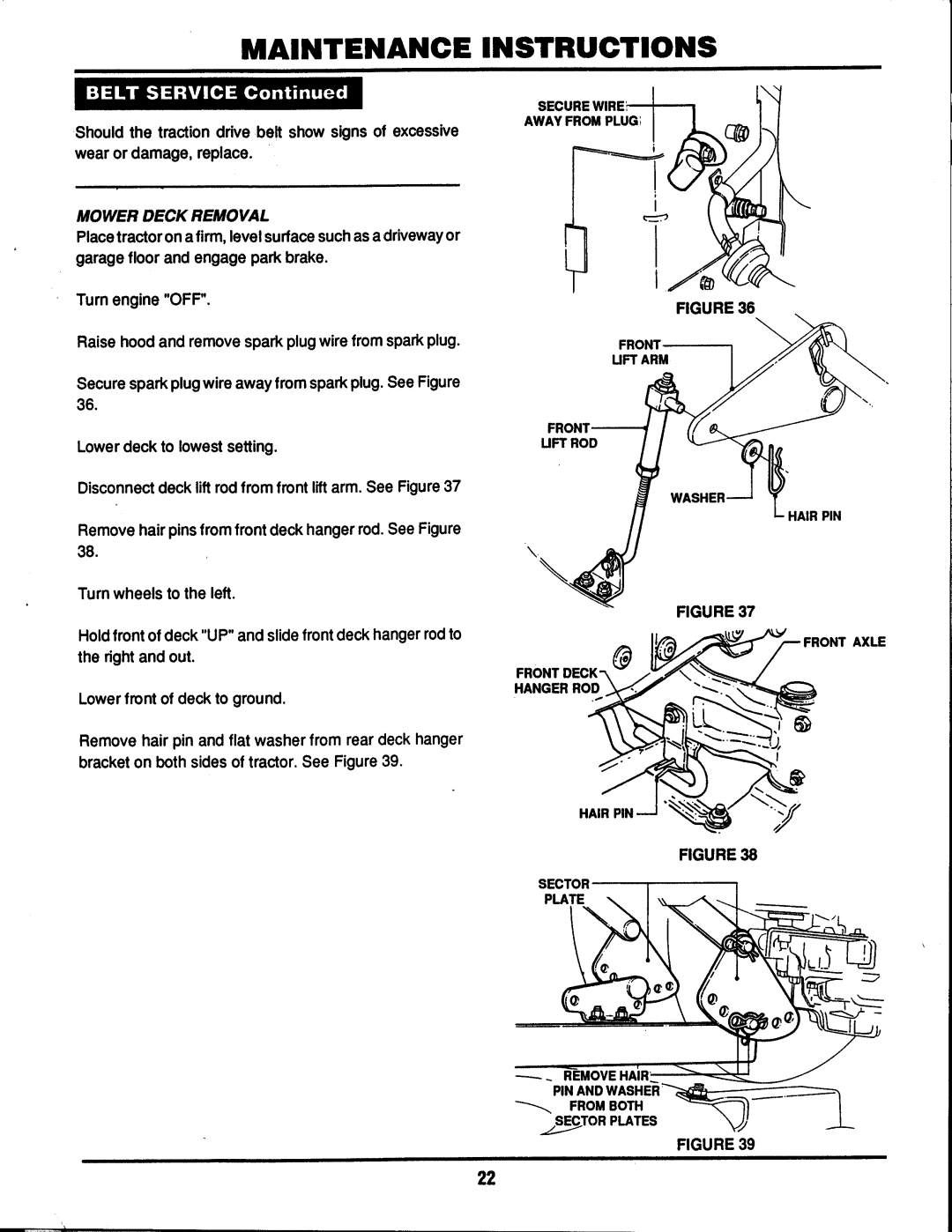 Snapper BH140H38BBV manual 