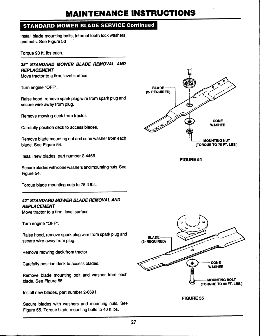 Snapper BH140H38BBV manual 