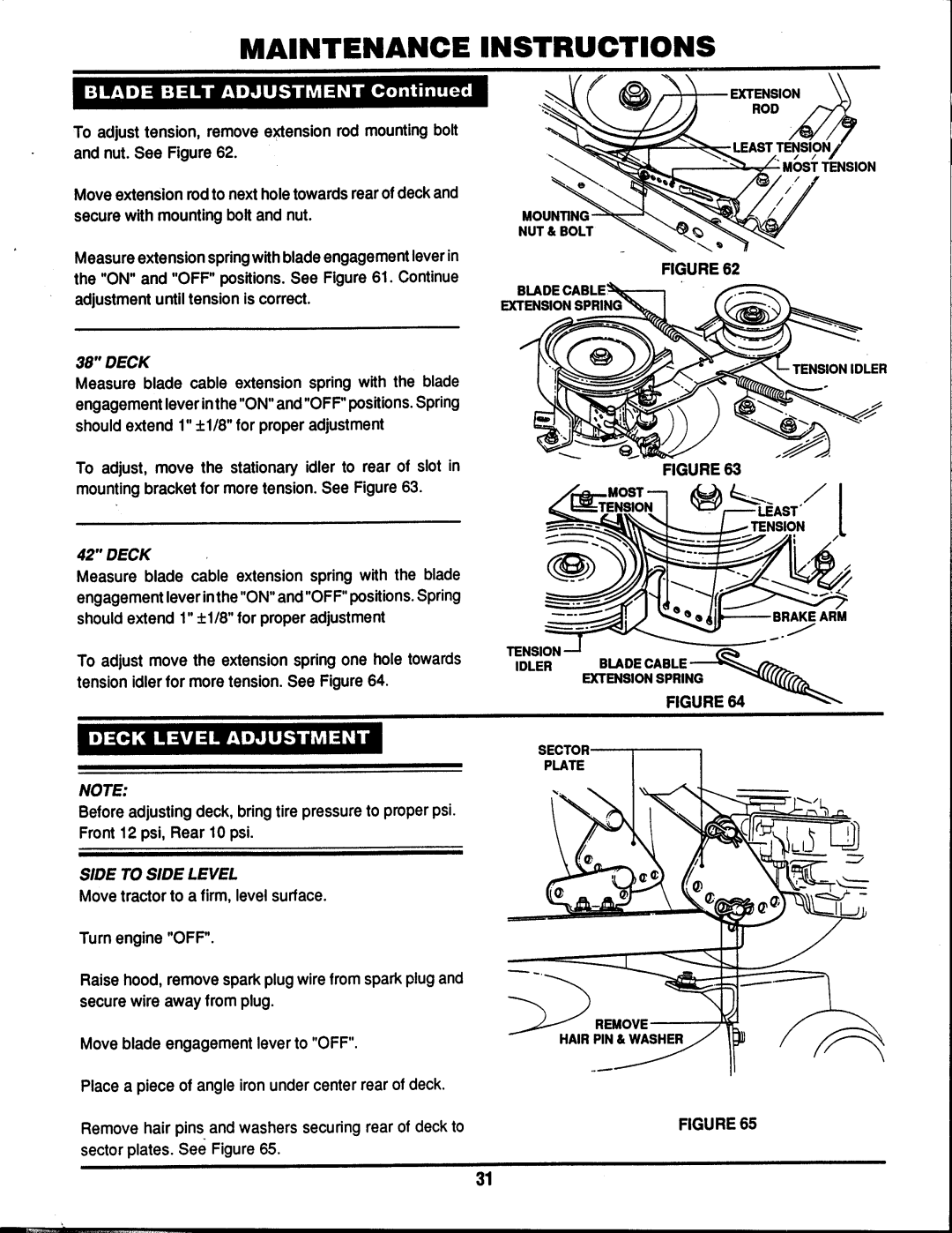 Snapper BH140H38BBV manual 
