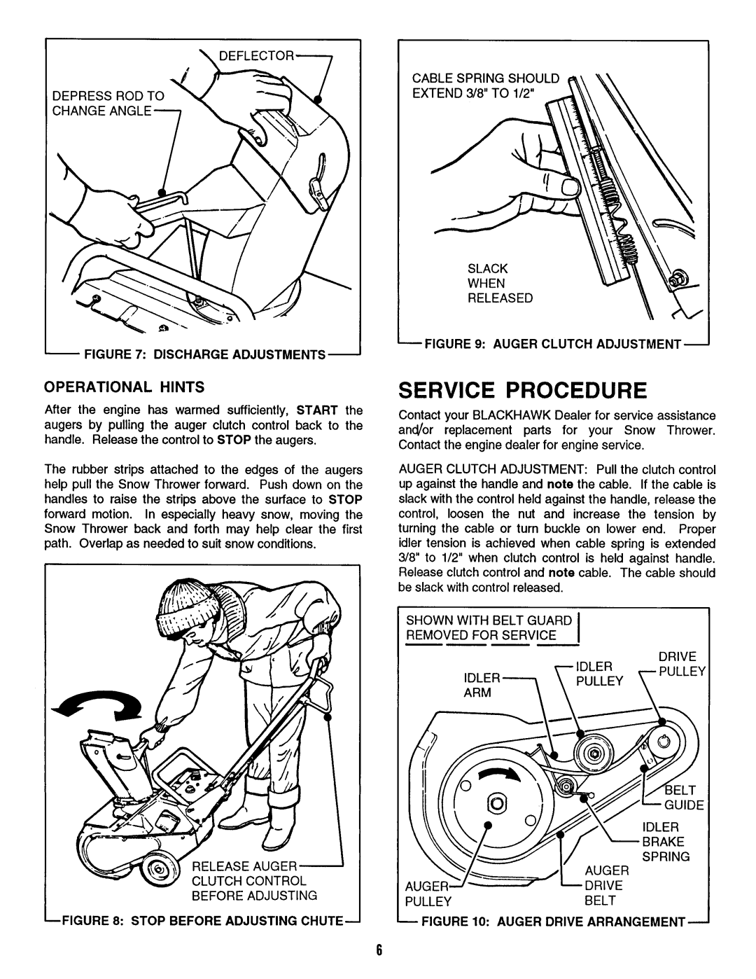 Snapper BH3203E manual 