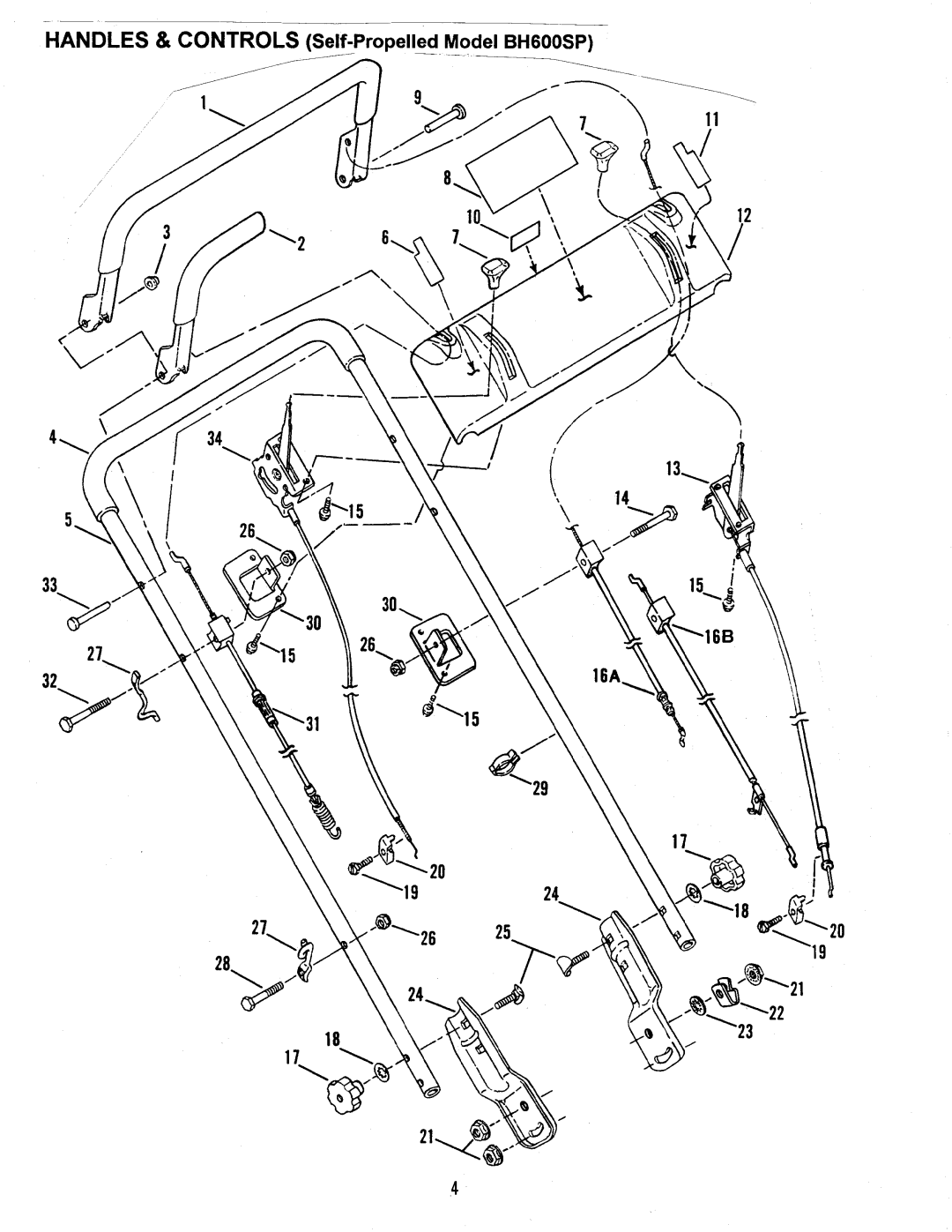 Snapper BH600SP manual 