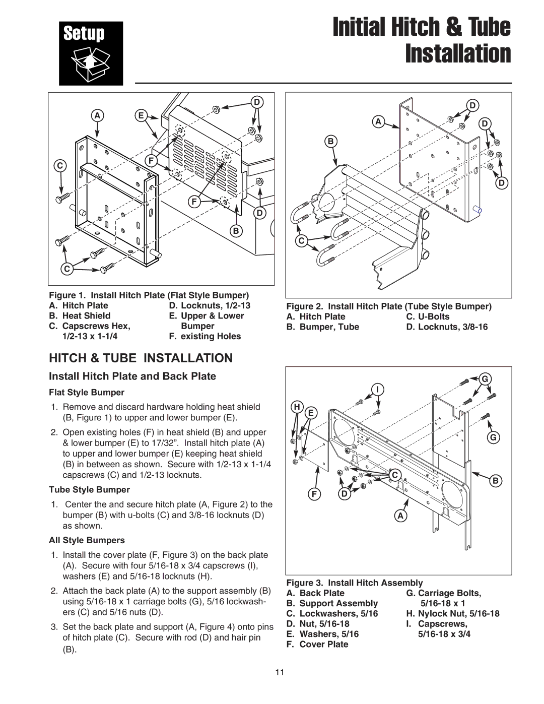 Snapper Clean Sweep Triple Catcher manual Initial Hitch & Tube Installation 