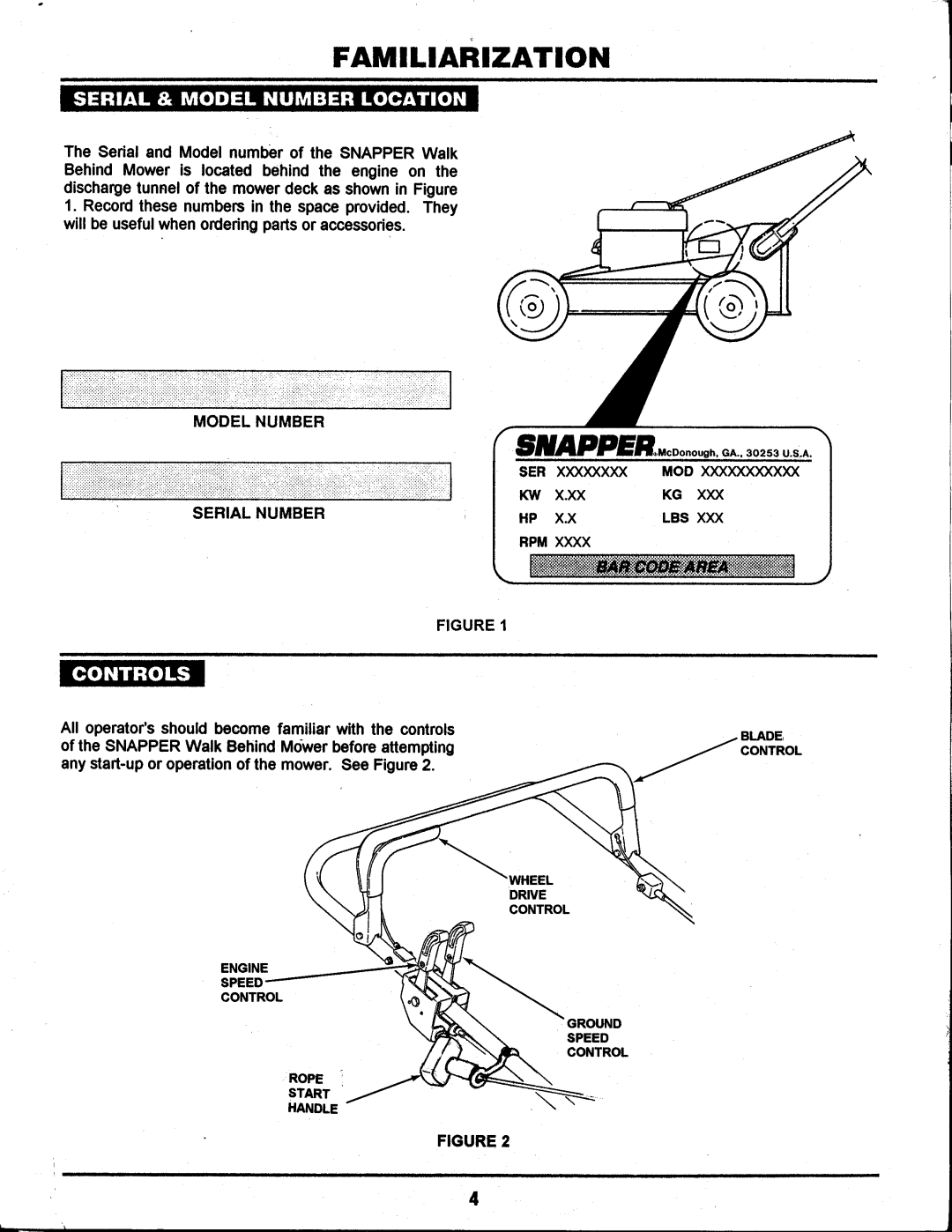 Snapper CLP21650RV manual 