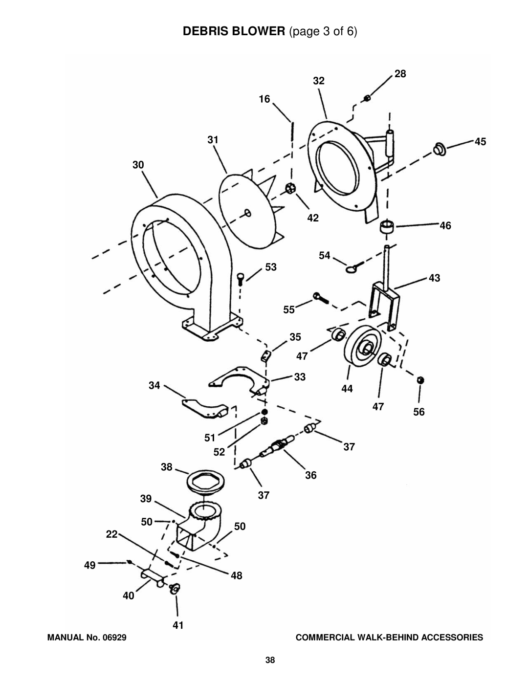 Snapper COMMERCIAL WALK-BEHIND manual Debris Blower page 3 