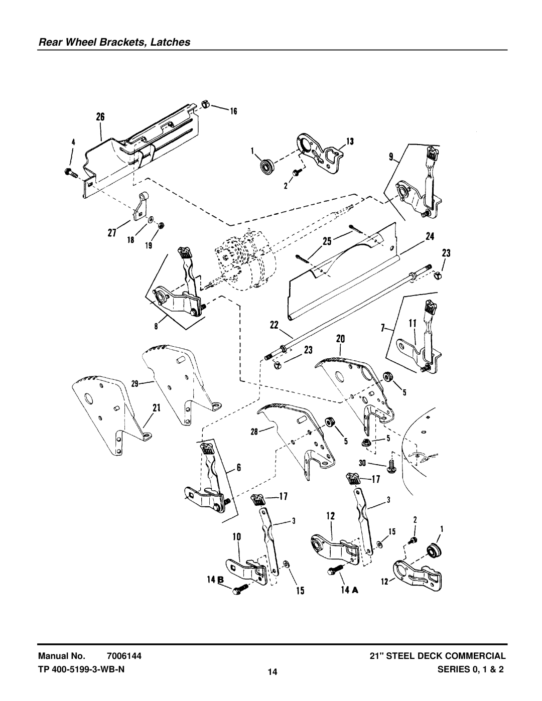 Snapper CP21500KWV, CP21401R2, C21500KWV, CP21550KWV, C21501KWV, CP21501KWV, CP21402R2, CP21400R2 Rear Wheel Brackets, Latches 