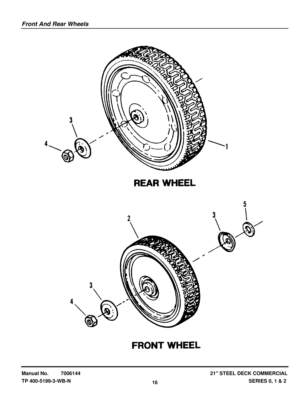 Snapper CP21550KWV, CP21401R2, CP21500KWV, C21500KWV, C21501KWV, CP21501KWV, CP21402R2, CP21400R2, C21400R2 Front And Rear Wheels 