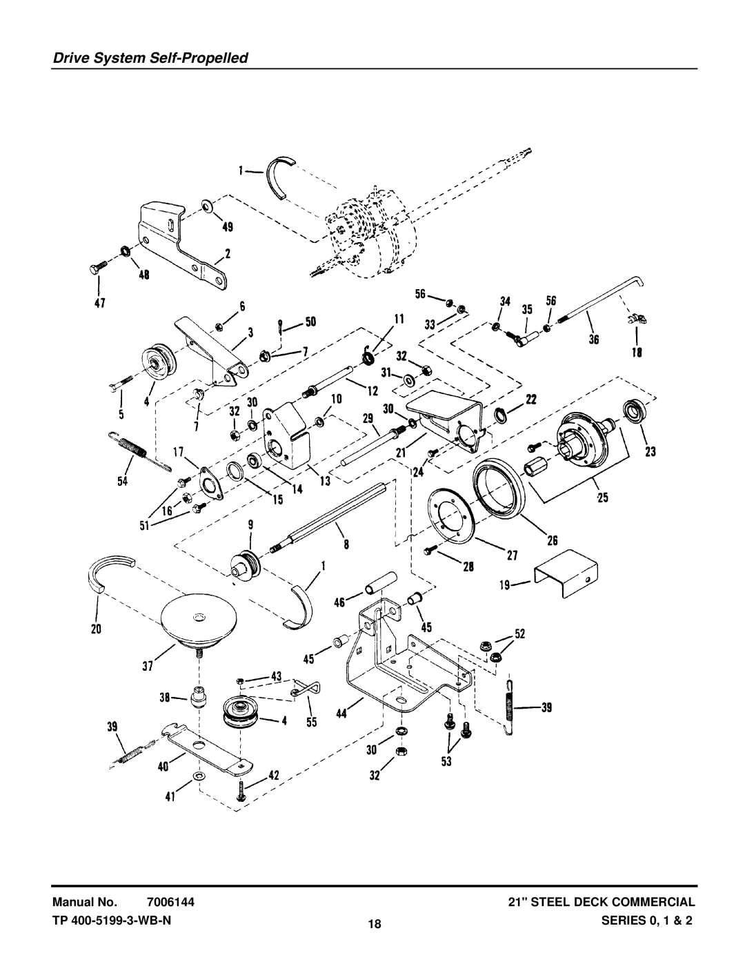 Snapper CP21501KWV, CP21401R2, CP21500KWV, C21500KWV, CP21550KWV, C21501KWV, CP21402R2, CP21400R2 Drive System Self-Propelled 