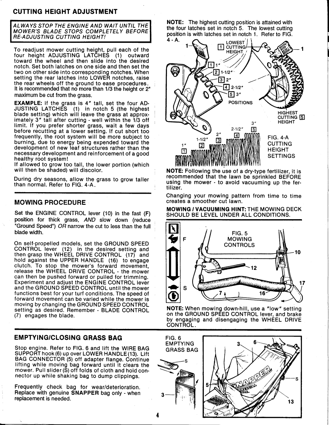 Snapper CP21550V manual 