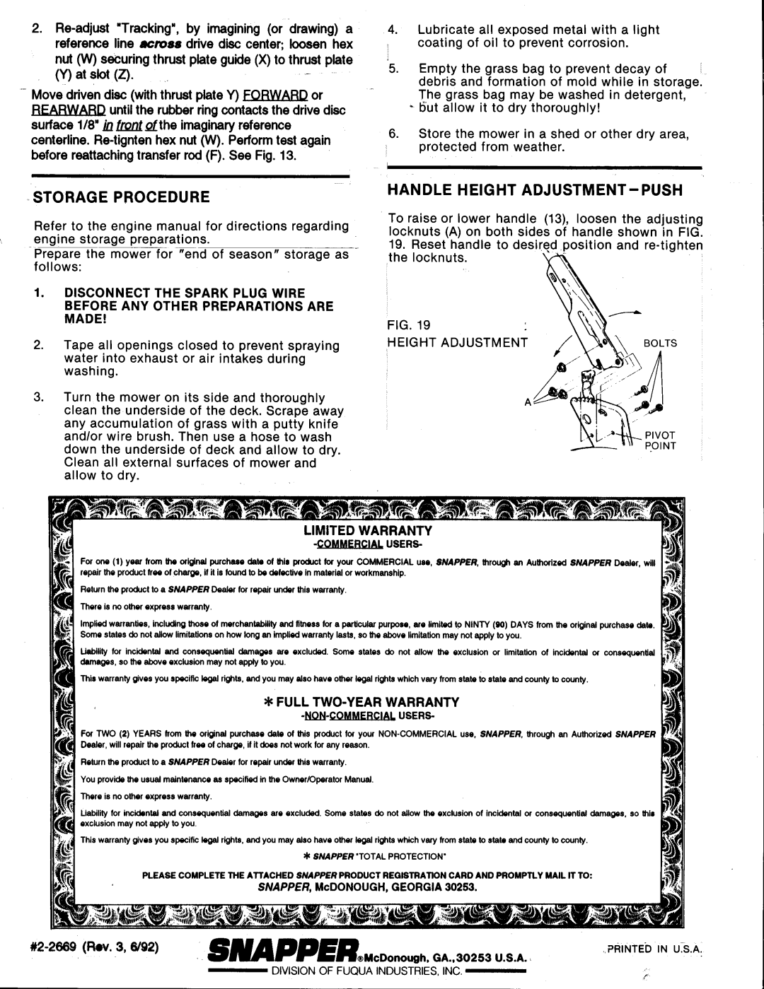 Snapper CAP21509R, CP21559BV, CP21409R-2, CP21509R, C21559BV manual 