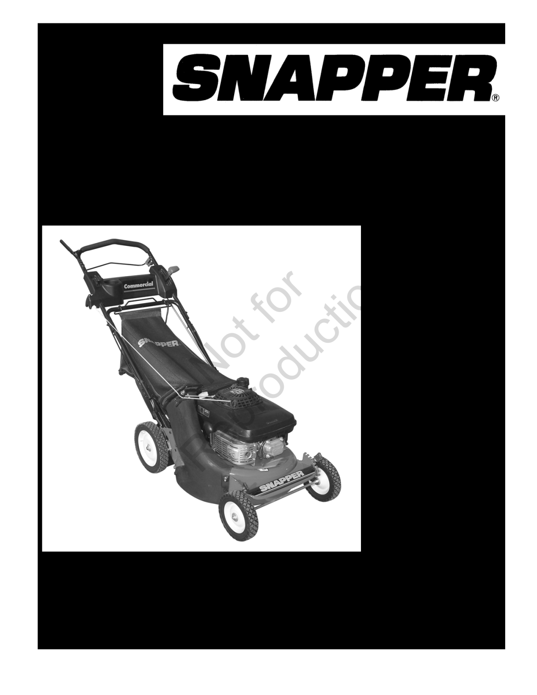 Snapper CP216019KWV (7800037) manual Parts Manual for, Revision A, 5/19/2008, TP 400-5189-A-WB-N, Reproduction, Model 