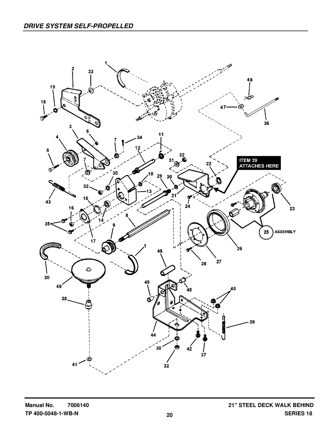 Snapper CP216018KWV, CRP216018KWV, CP215518HV manual Drive System SELF-PROPELLED 