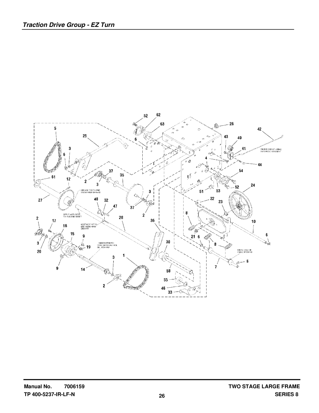 Snapper E105308E, E95288E, E115328E, E85268E manual Traction Drive Group EZ Turn 