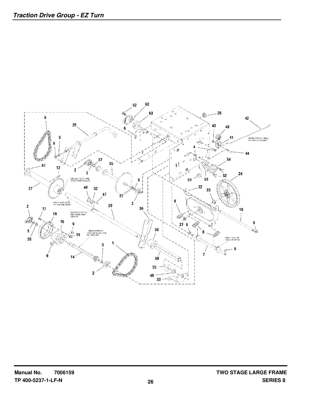 Snapper E85268E (1695093), E105308E (1695095), E95288E (1695094), 95288E (1694994) Traction Drive Group EZ Turn 