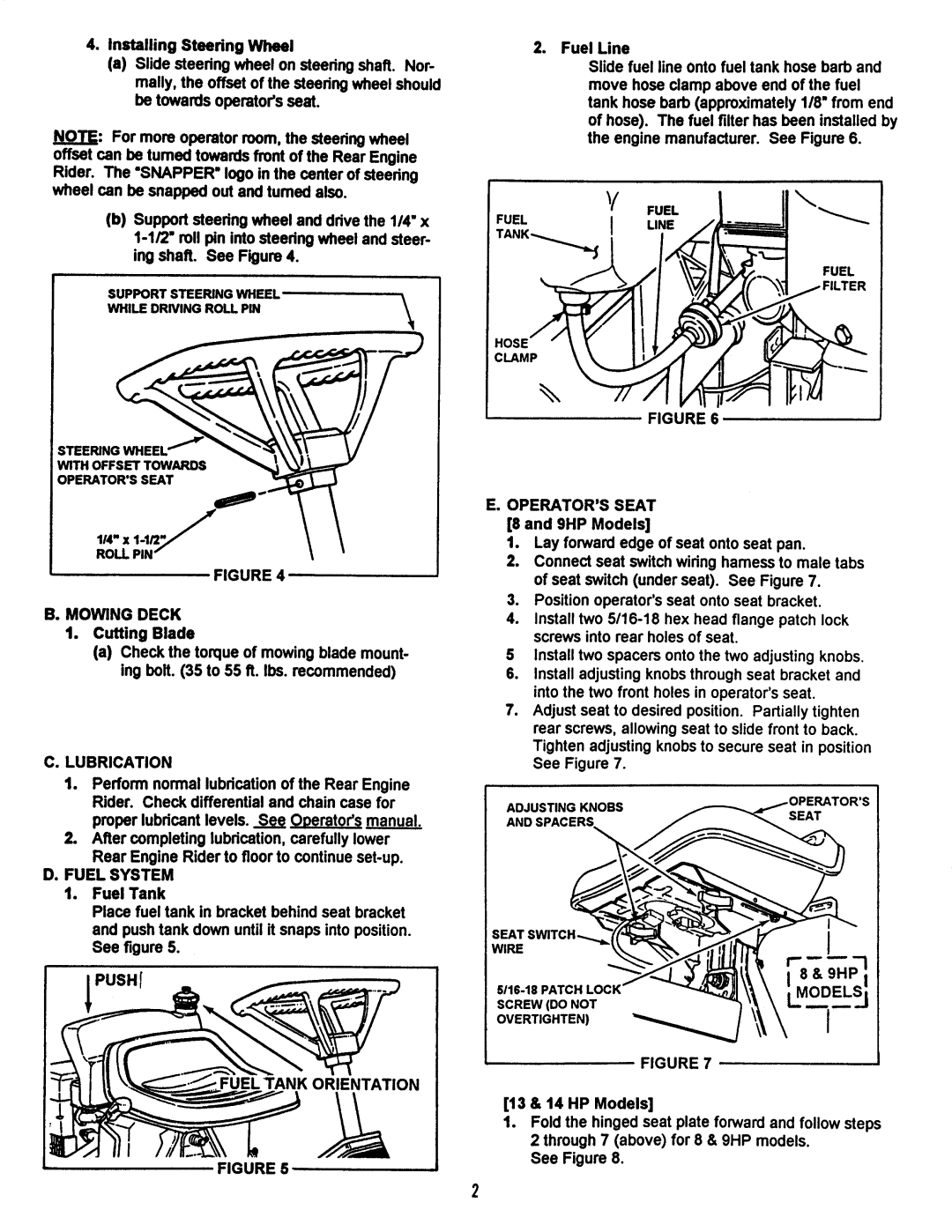Snapper E250815BE manual 