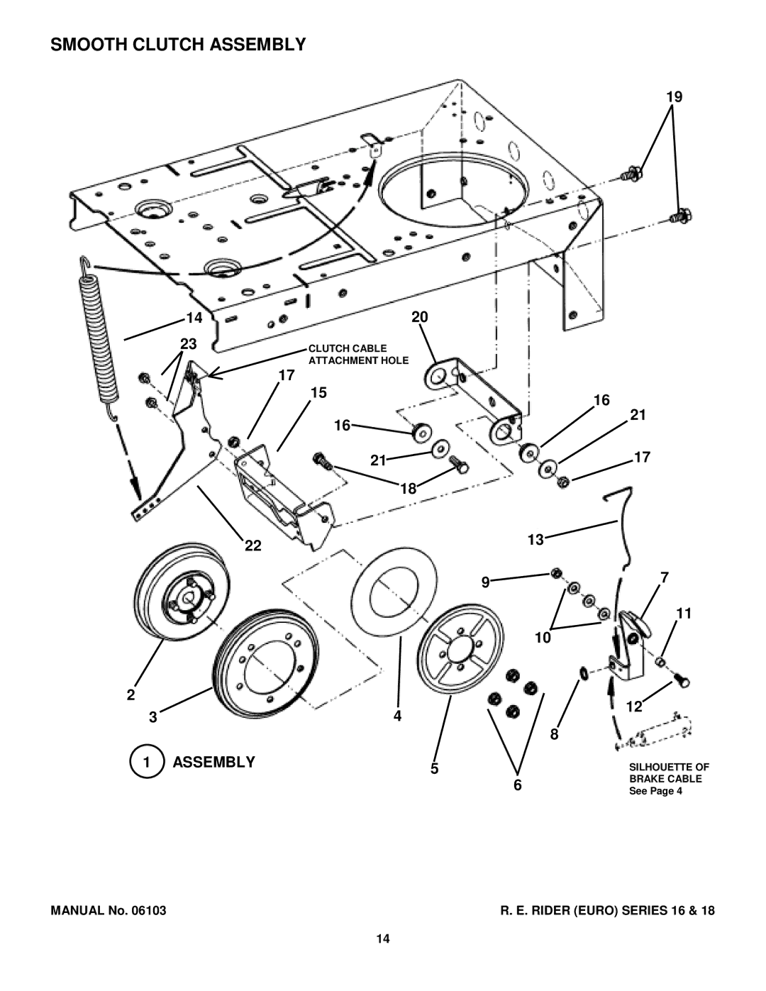 Snapper E281318BE, E250816BE, E331518KVE manual Smooth Clutch Assembly 