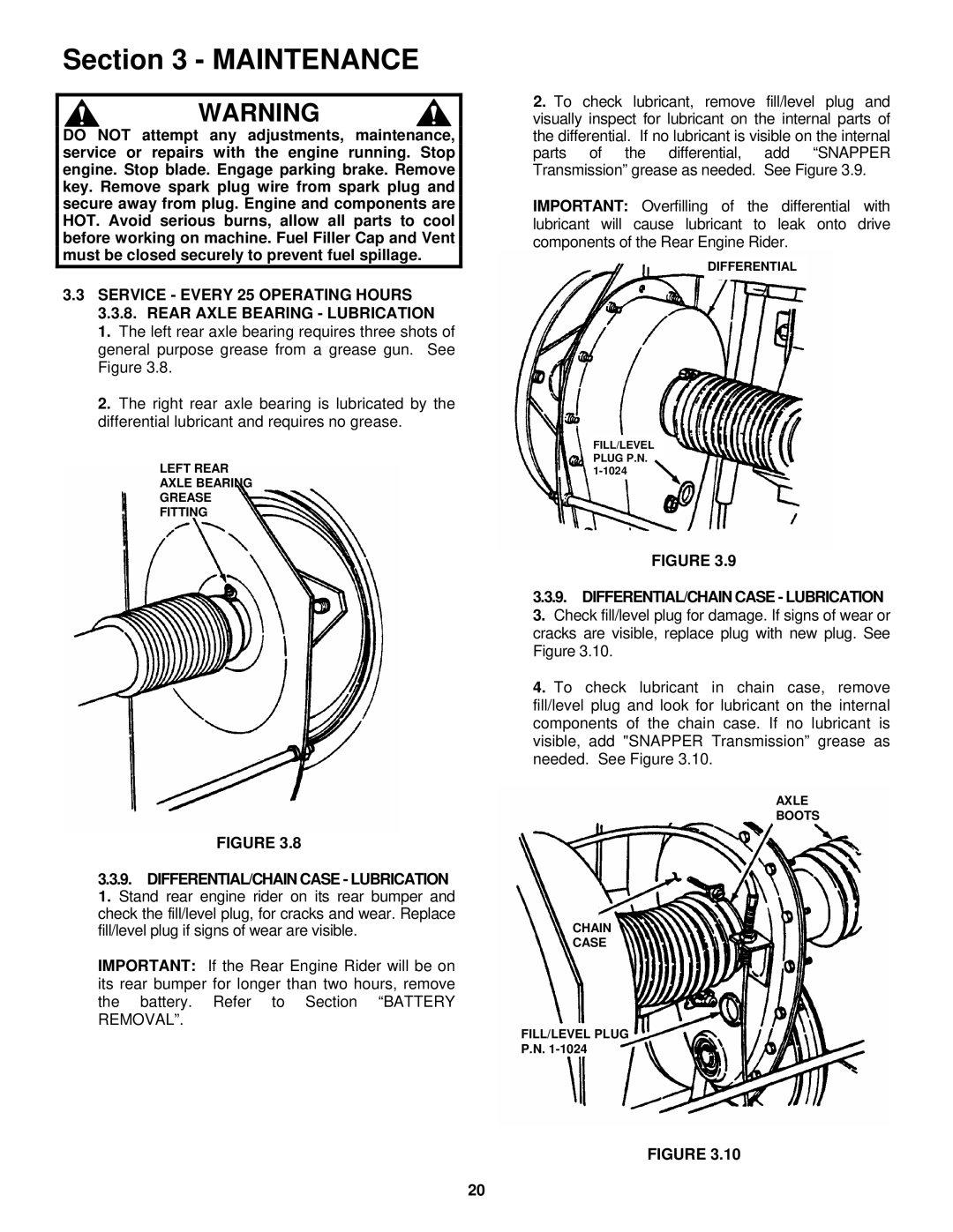 Snapper E2512523BVE, E2812523BVE, E2813523BVE, E331523KVE Left Rear Axle Bearing Grease Fitting 