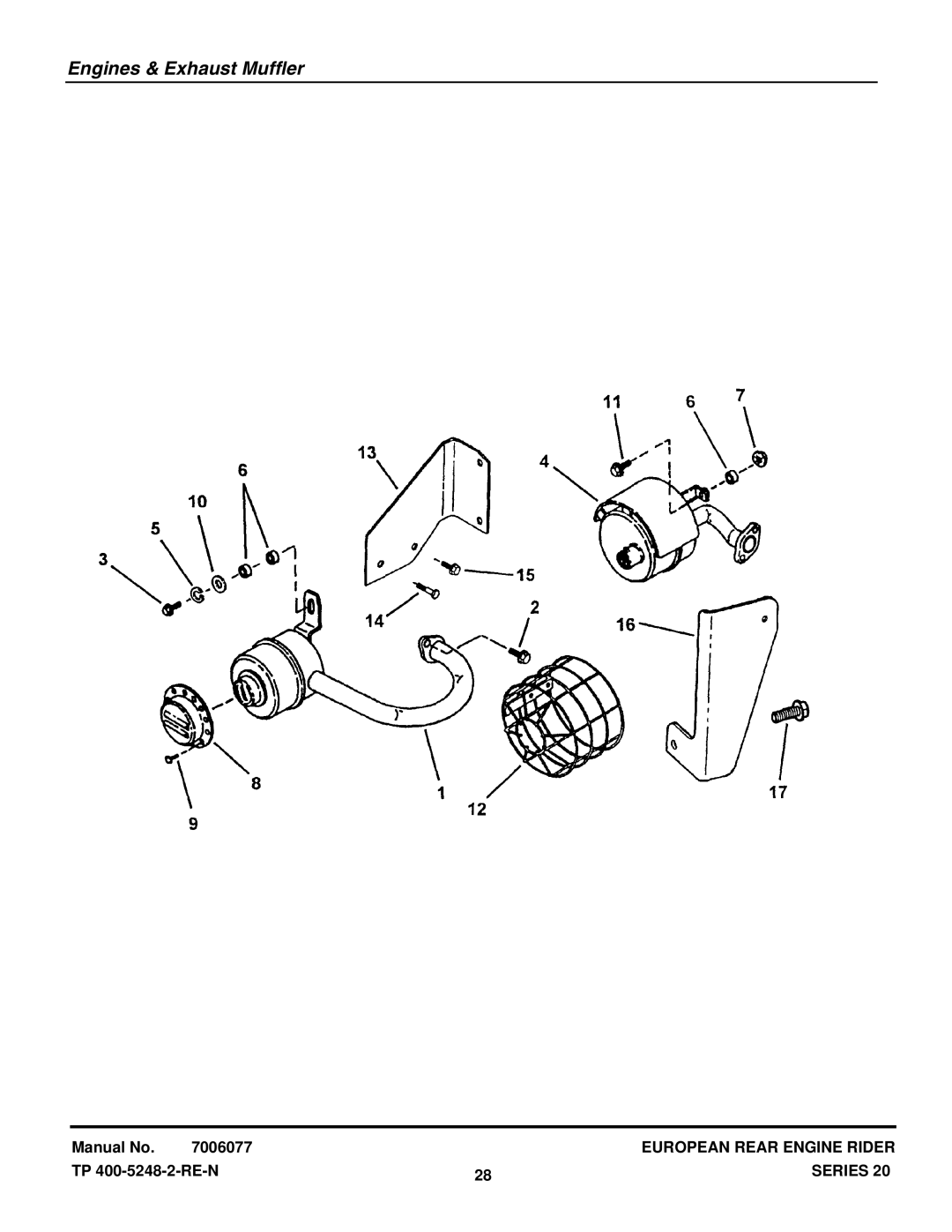 Snapper E281320BE, E331520KVE manual Engines & Exhaust Muffler 