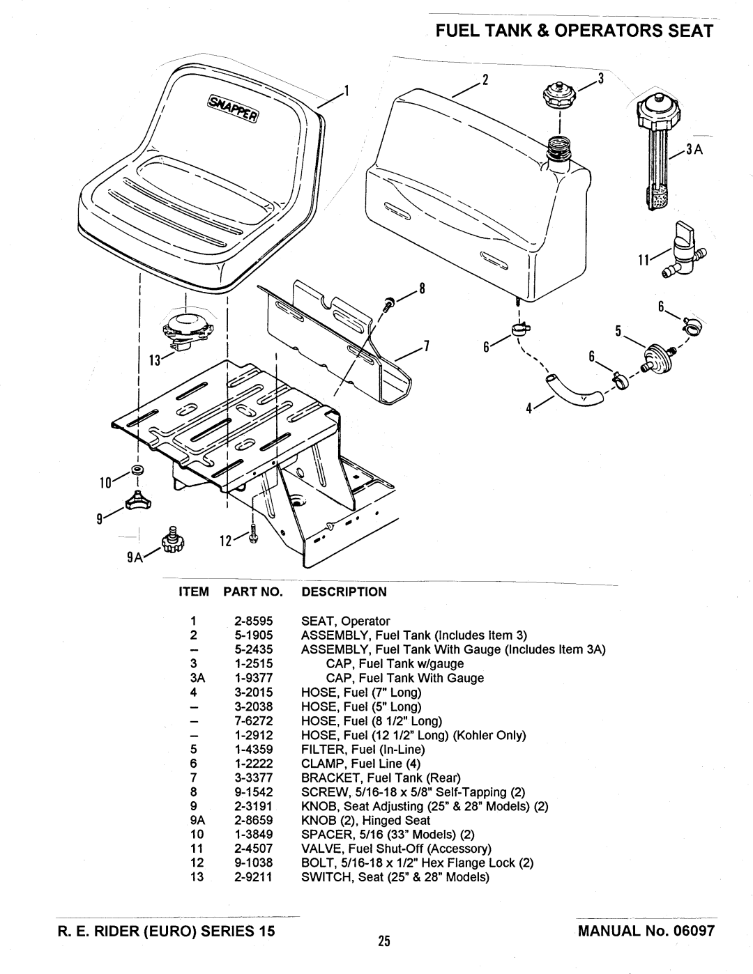 Snapper E331315BVE manual