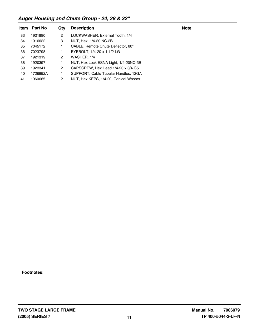 Snapper E11327, E9247, E10287, 9247E, E12387, 12387E, 11327E, 10287E manual WASHER, 1/4 