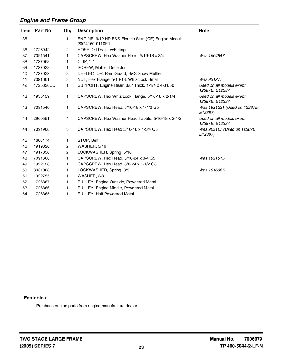 Snapper 10287E, E9247, E10287, 9247E, E11327, E12387, 12387E, 11327E manual Clip, J, WASHER, 3/8 