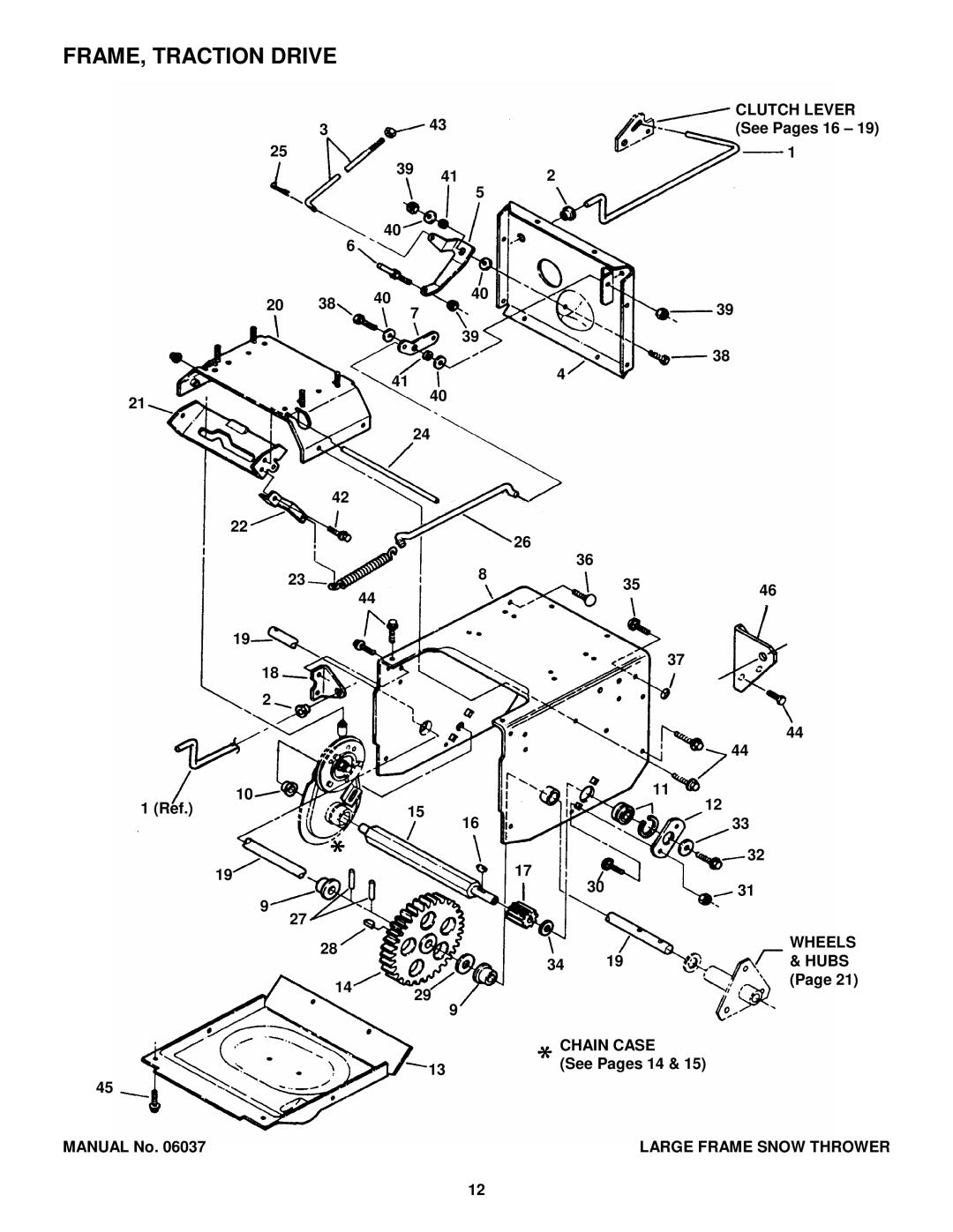 Snapper 8245, E9265, E10305E, E8265, E11305 manual FRAME, Traction Drive 