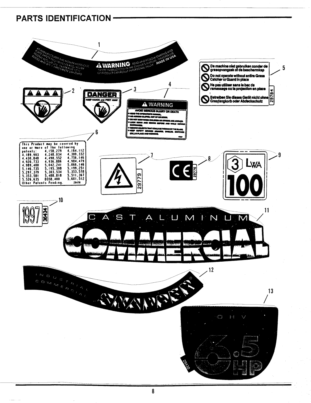 Snapper ECLP21650RV manual 