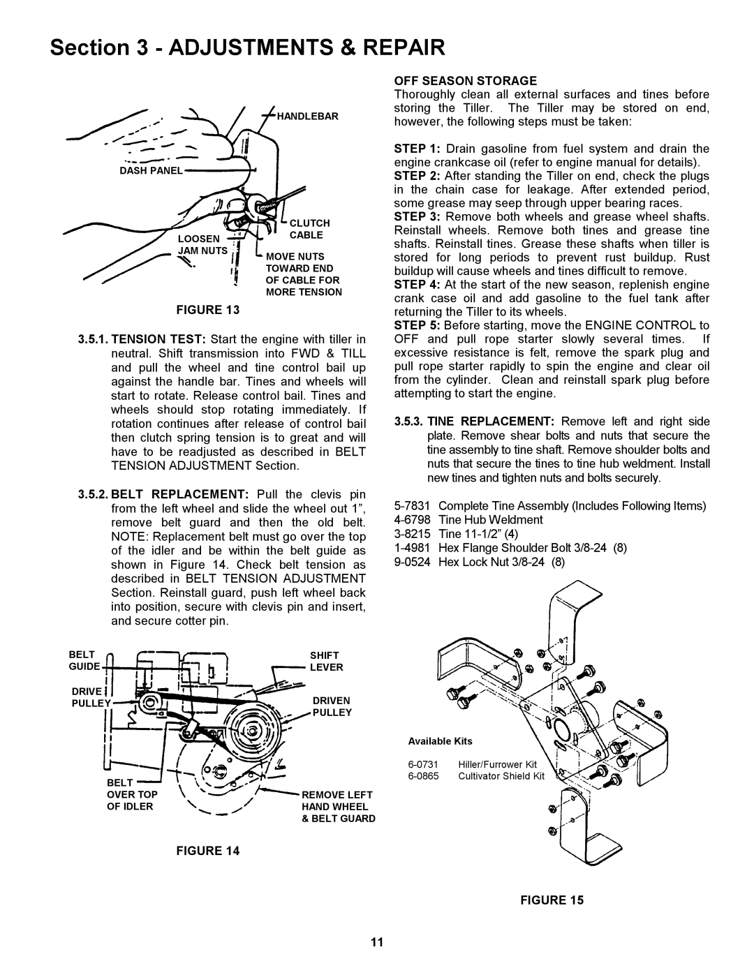 Snapper EICFR5505BV important safety instructions OFF Season Storage 